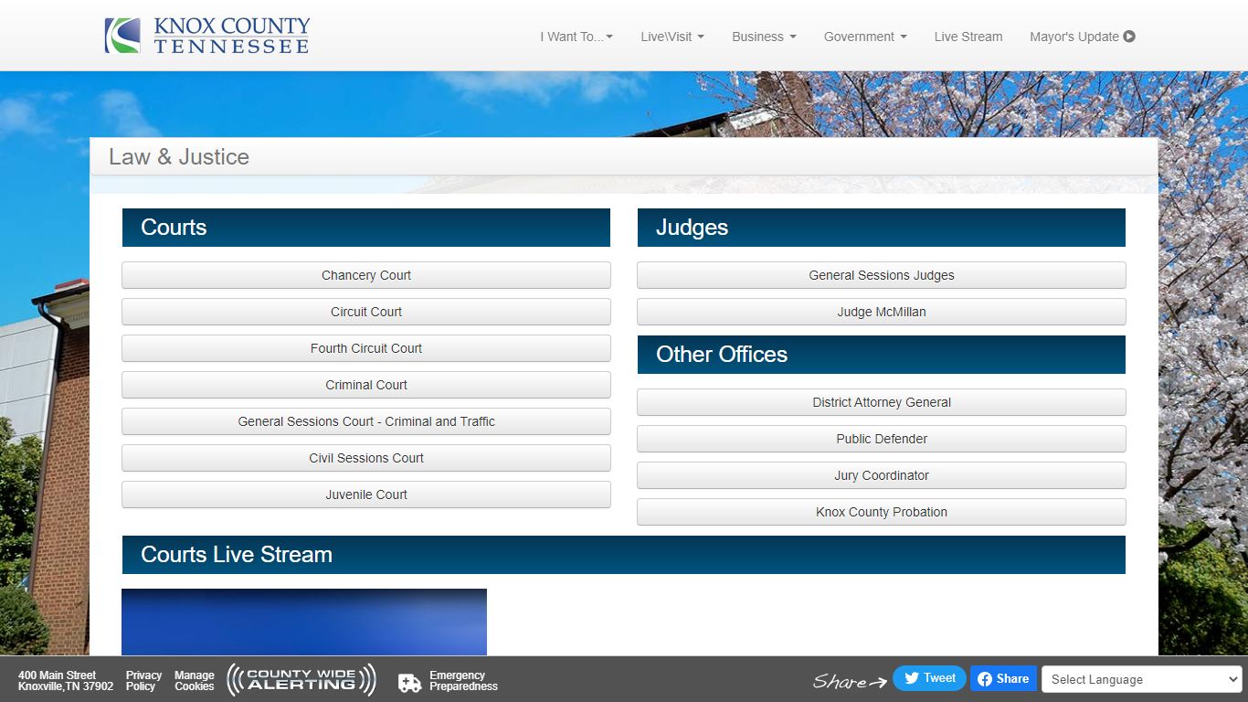 Knox County Court Systems - Knox County Tennessee Government
